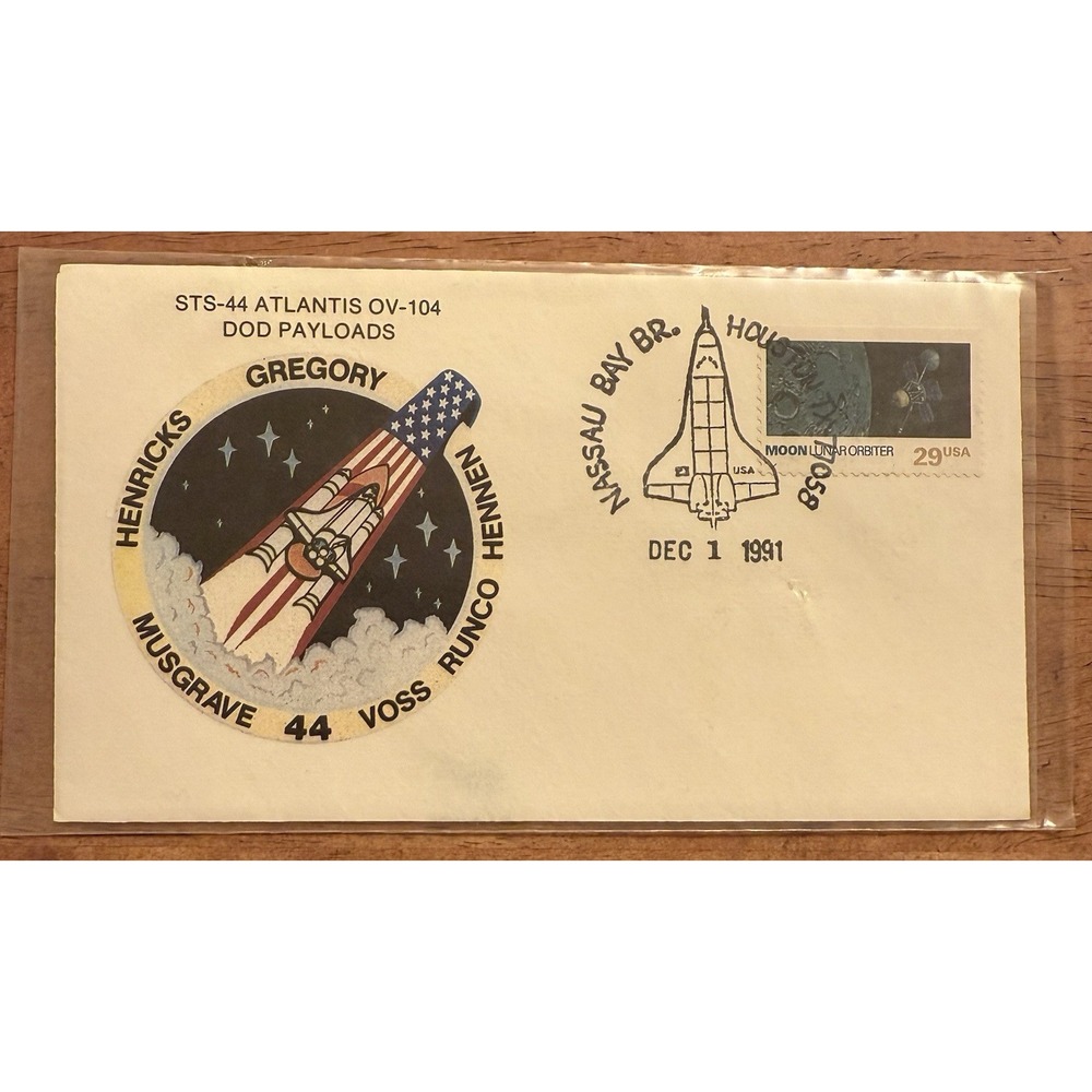 1991 LAUNCH STS-44 ATLANTIS - DOD PAYLOADS - Nassau Bay BR Houston